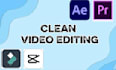 do professional video editng