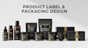 label design peptide label 3d mockup cosmetic label box packaging pouch label