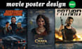 design a professional cinematic movie poster