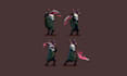 2d pixel game character animation pixel spritesheet top down tileset game art