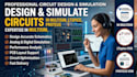 design and simulate circuit schematic in multism, ltspice, proteus