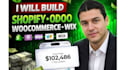 build shopify store ecommerce website, odoo website, wordpress woocomerce, wix