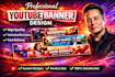 professional youtube banner and channel art design