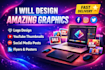design professional canva graphics , logo