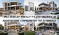 develop interactive customizable 3d architecture configurator for ecommerce
