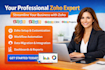 be your zoho one expert for CRM, automation, integrations, and workflow