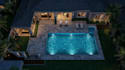 design modern swimming pool, backyard pool, and luxury pool construction drawing