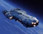 illustrate epic sci fi spaceship concept art