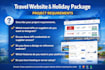 build travel booking with flight, hotel API integration and holiday package