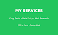 copy paste data entry and excel data entry work