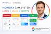setup monday crm, automate monday com workflows and sales pipeline