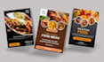 modern restaurant menu, food flyer design