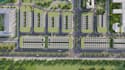 develop urban masterplan, real estate 3d visualization, housing estate rendering