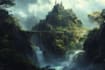 create fantasy landscape illustrations