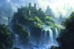 create fantasy landscape illustrations