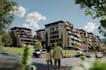 transform 3d residential complex,urban eco living,terraced balconies,cgi render