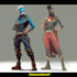 create scifi, fantasy, superhero character design