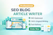 write SEO blog articles and website content