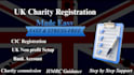handle UK charity registration cio cic charity commission uk ltd