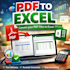 convert pdf to excel, data entry fast and accurate  in 24 hours