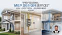 create hvac, electrical, and plumbing mep drawings