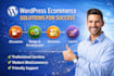 create a professional wordpress ecommerce website or woocommerce online store