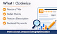 do amazon listing optimization for better ranking and conversion