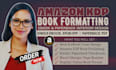do kindle ebook formatting, manuscript formatting and ebook layout design