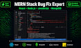 fix react, nodejs, and javascript bugs in your mern stack application