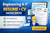 write ats engineering resume tech cv IT resume and cover letter linkedin
