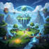 create magical fantasy world concept for games