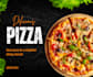 create modern pizza menu design and restaurant menu