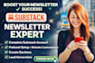 setup, design and manage your substack newsletter