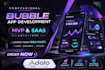 build no code app mvp saas mobile app using bubble flutterflow or glide
