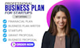 write a business plan with financial plan for startups