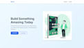 create a modern responsive websites with HTML, CSS, and javascript