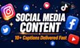 write creative instagram captions for small online businesses