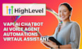 manychat automation, botpress chatbot, chatfuel, vapi ai, go highlevel expert