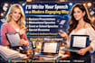write your speech in modern way