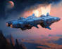 draw custom spaceship sci fi steampunk nft
