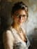 renaissance art oil painting portrait