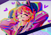 make a cool colorfull art
