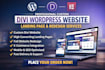 design custom divi wordpress website, landing page or redesign with divi theme