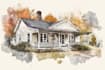 watercolor a house portrait