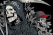 create a skull, skeleton or grim reaper illustration