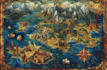 draw fantasy map dnd map rpg fantasy map illustration city map