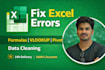 fix excel formulas, vlookup, if and pivot table errors