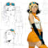 create dynamic comic splash page illustration