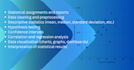 do statistical analysis using spss, r , eviwes and itsm and minitab