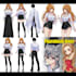 create original anime character sheet or reference for